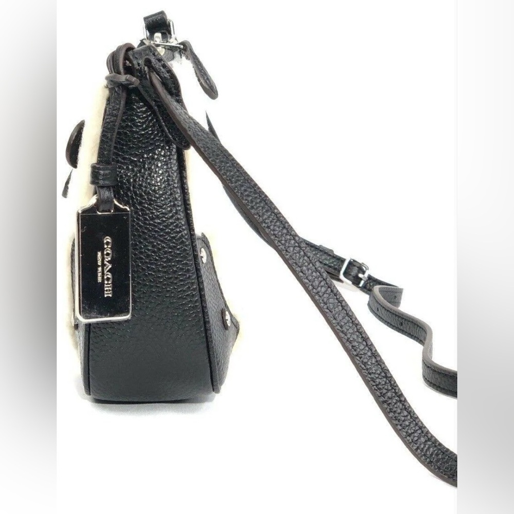 Coach Small Rhyder Pochette Crossbody in Shearling EUC - Picture 9 of 11